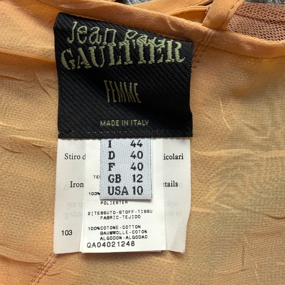 Jean Paul Gaultier vintage New Insane Long Wrap Dress Textured Fabric - Picture 6 of 14